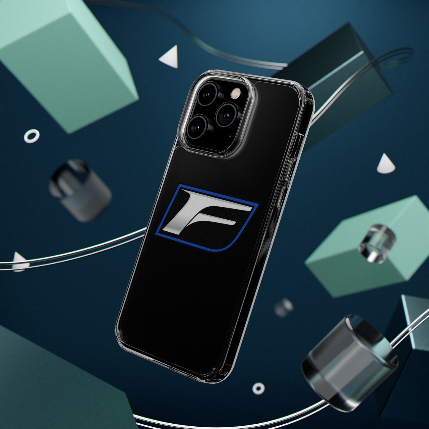 Clear Impact-Resistant Phone Case — Blue Shield Logo