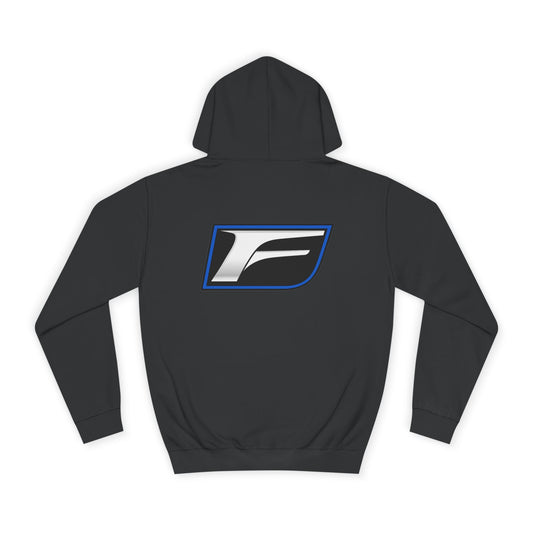 Unisex College Hoodie with Stylish F Logo Design