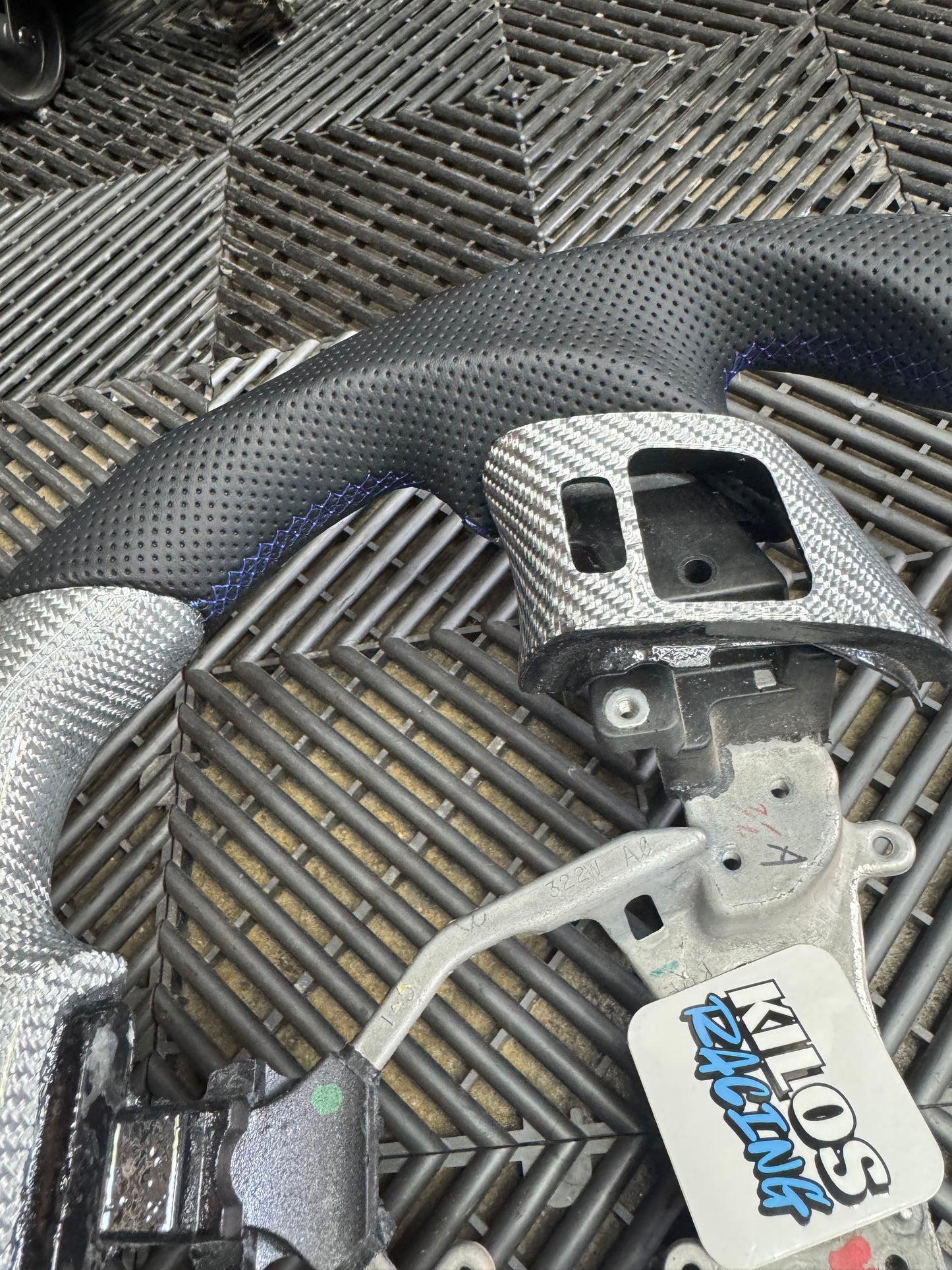 Lexus ISF Silver Carbon Fiber Steering Wheel