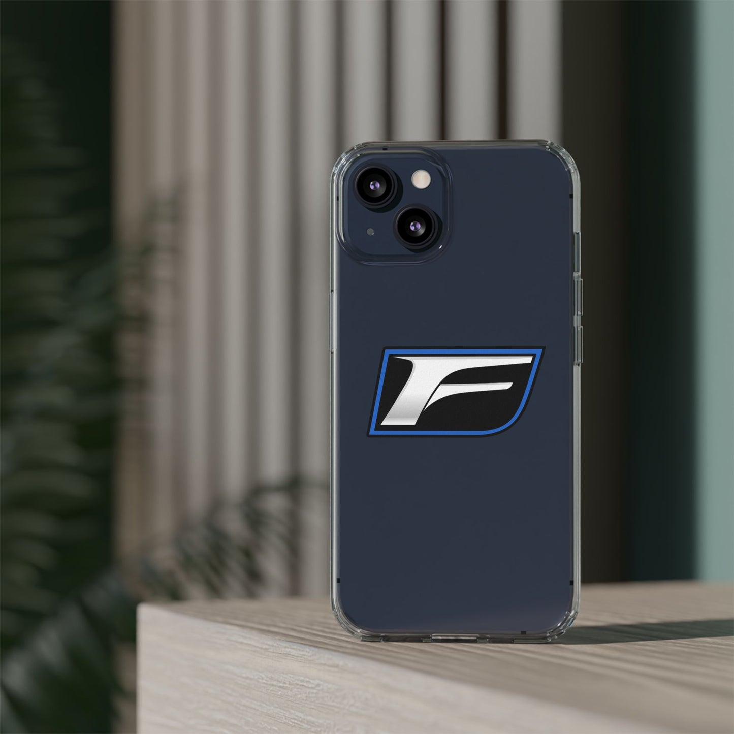 Clear Impact-Resistant Phone Case — Blue Shield Logo