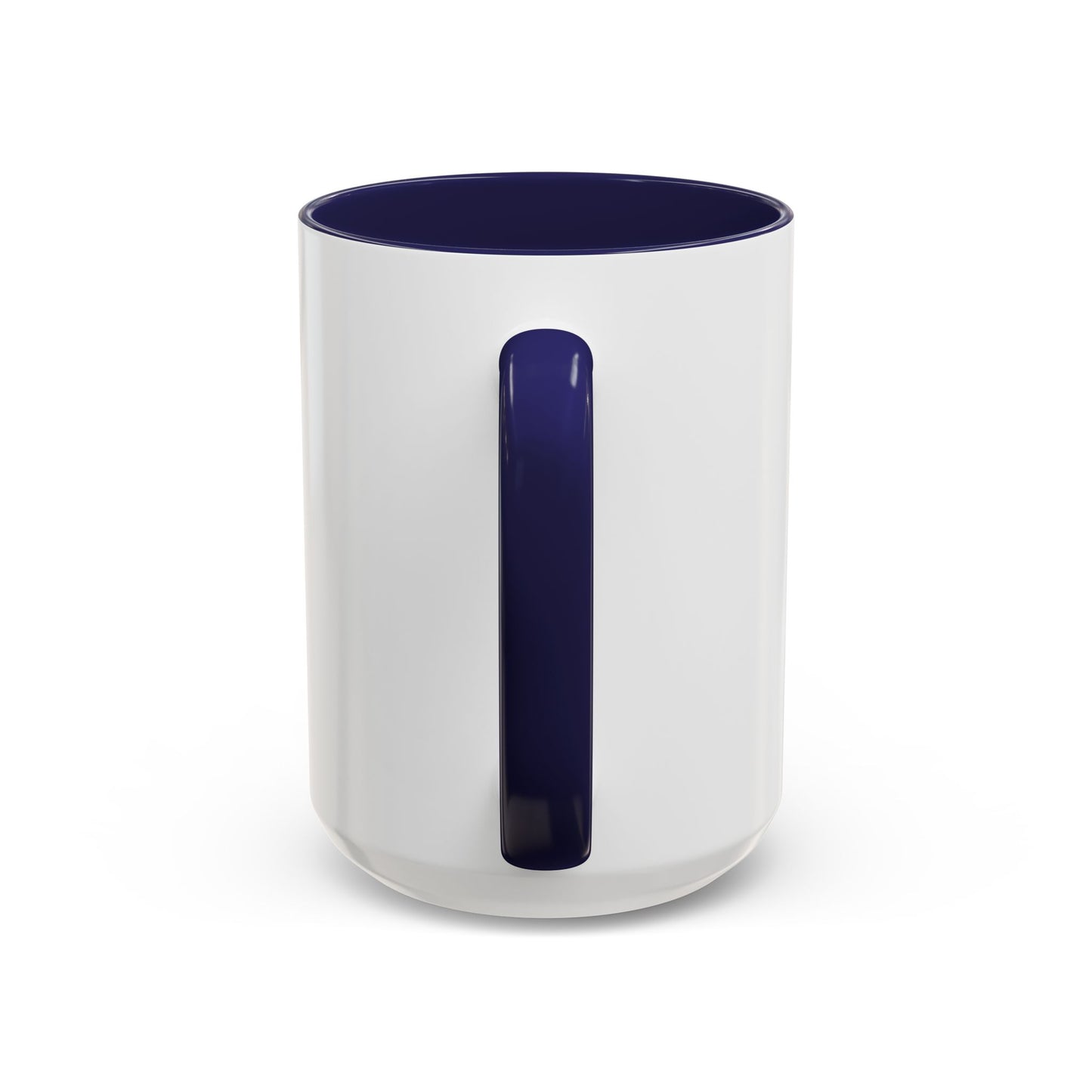 Racing F Emblem Accent Coffee Mug — Black & Blue 11/15oz