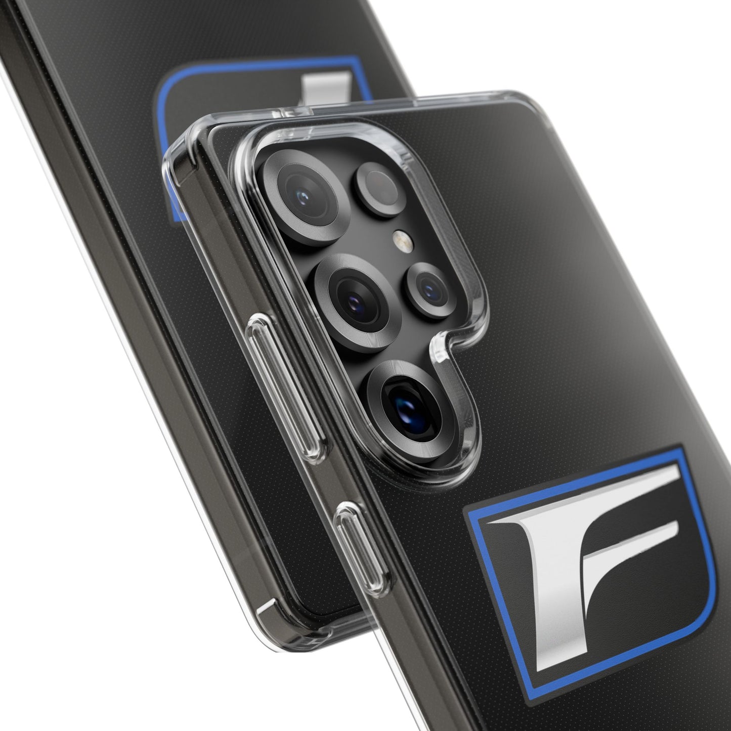 Clear Impact-Resistant Phone Case — Blue Shield Logo