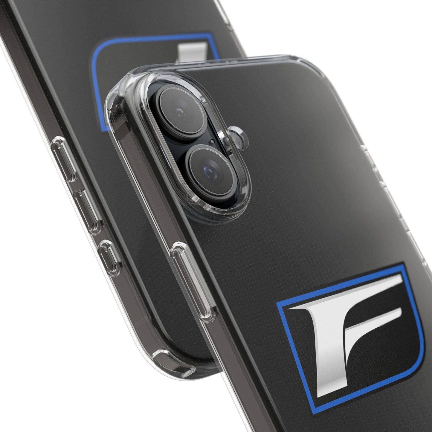 Clear Impact-Resistant Phone Case — Blue Shield Logo