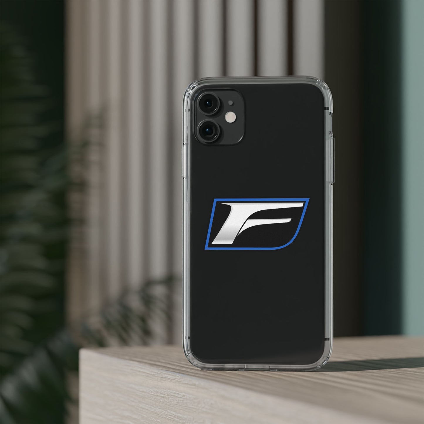 Clear Impact-Resistant Phone Case — Blue Shield Logo