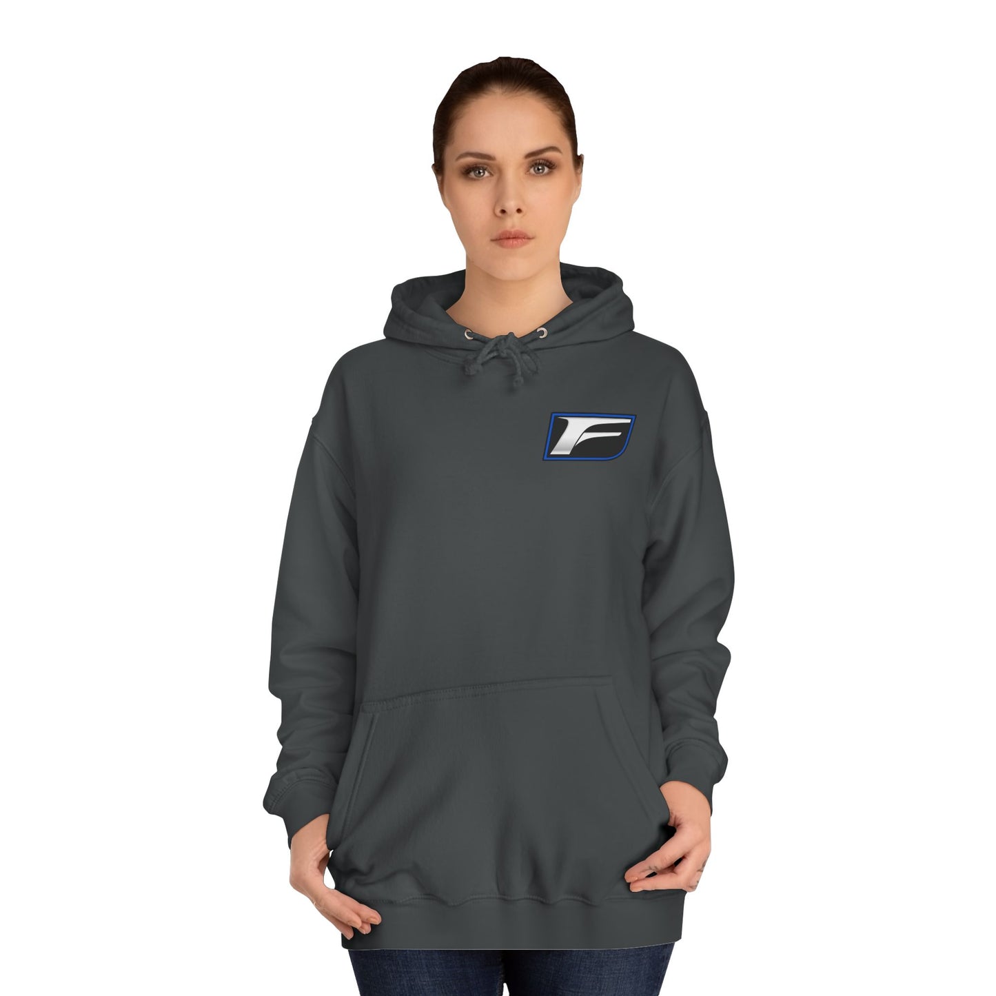 Unisex College Hoodie with Stylish F Logo Design