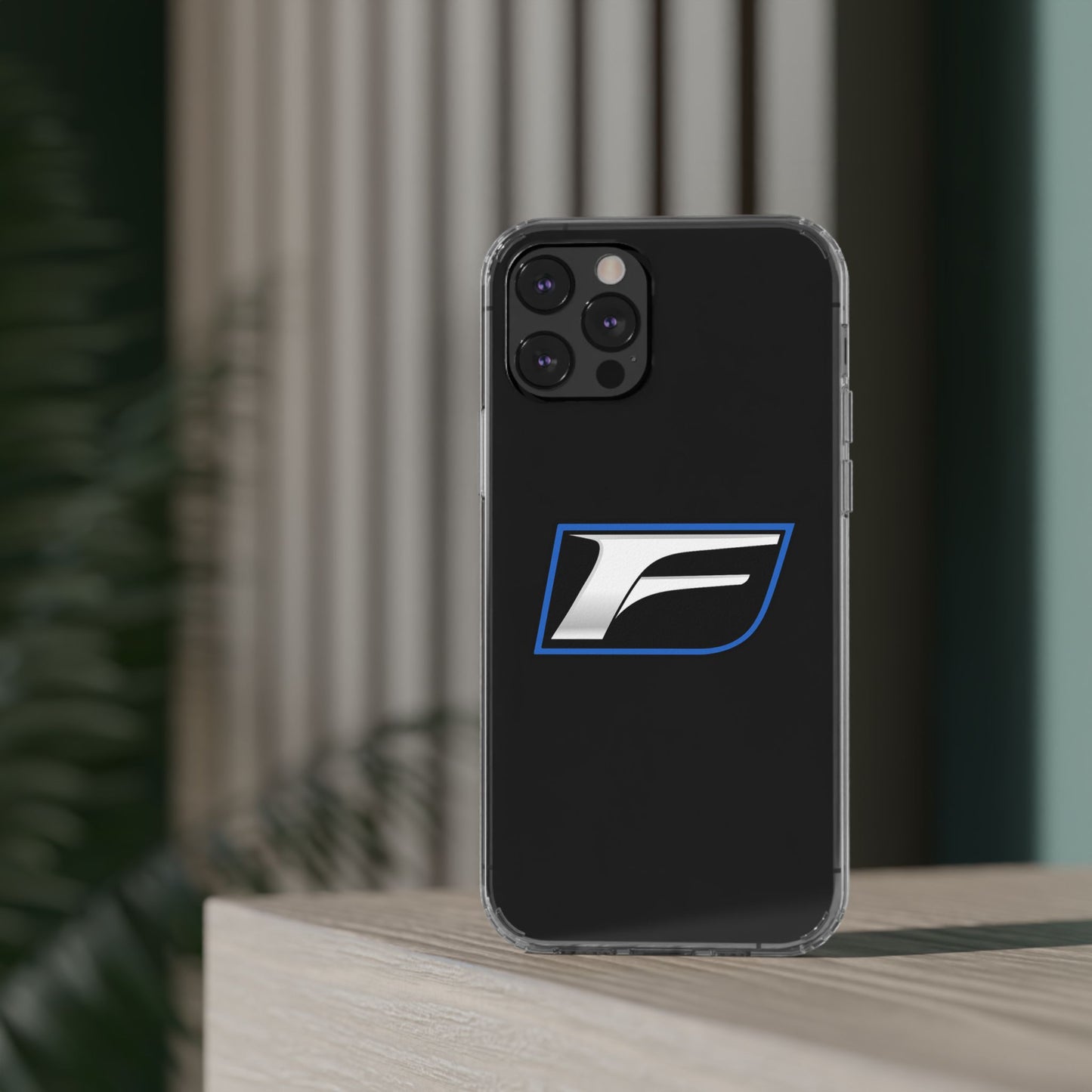 Clear Impact-Resistant Phone Case — Blue Shield Logo