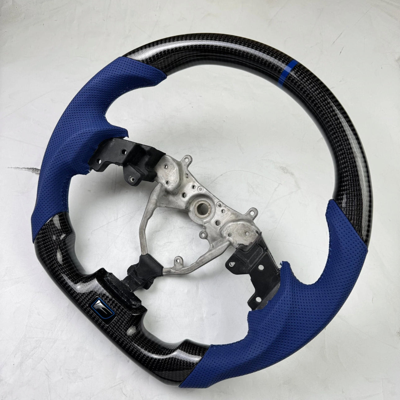 Lexus 2IS Carbon Fiber Steering Wheel Blue