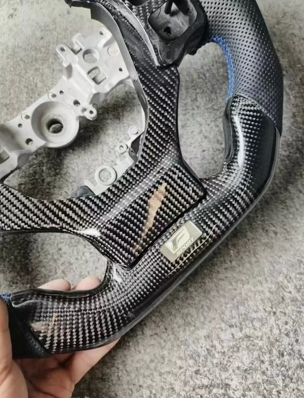 Lexus 2014+ Carbon Fiber Steering Wheel Blue