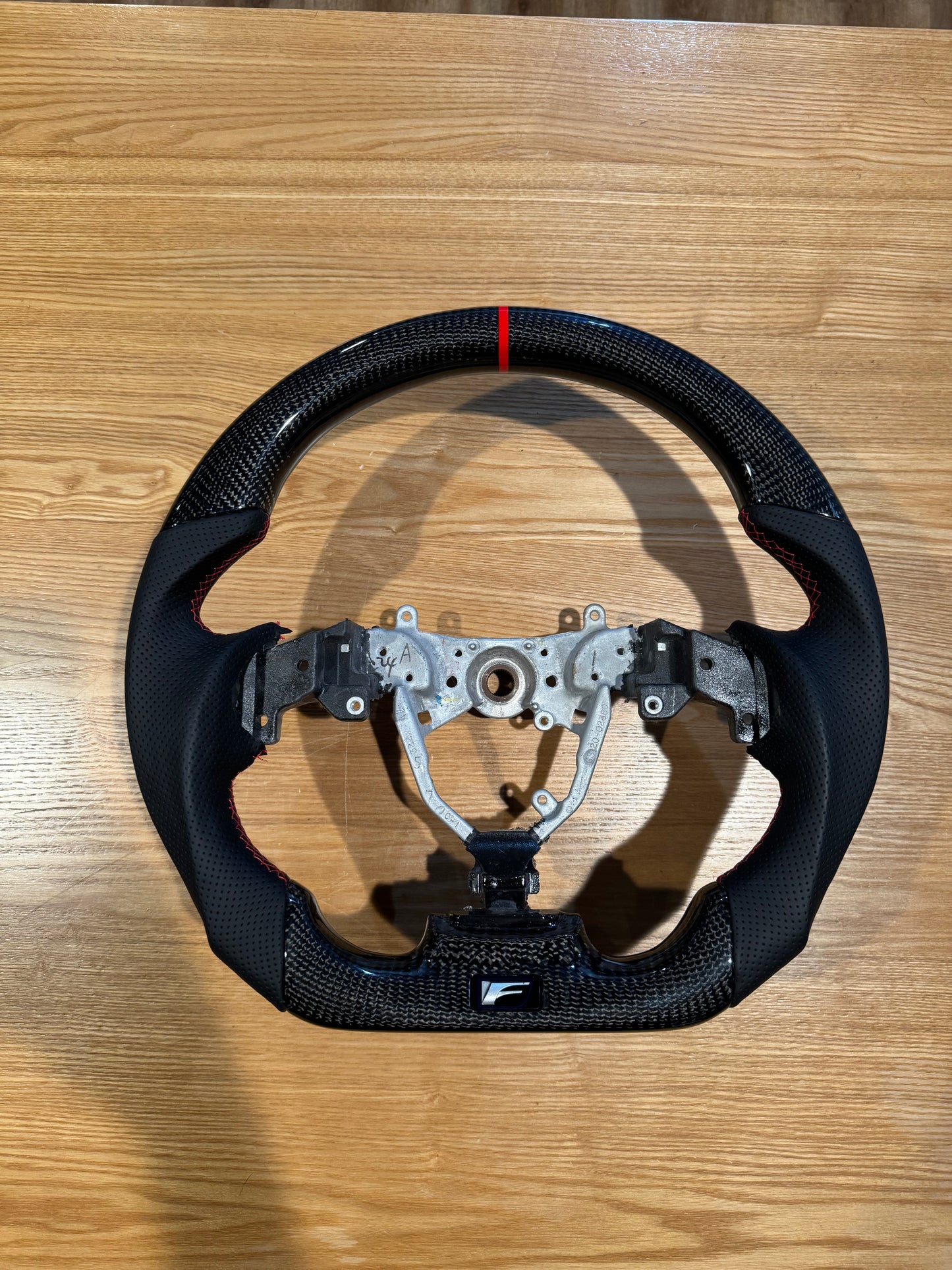 Lexus 2IS Carbon Fiber Steering Wheel CF/BLK/RED