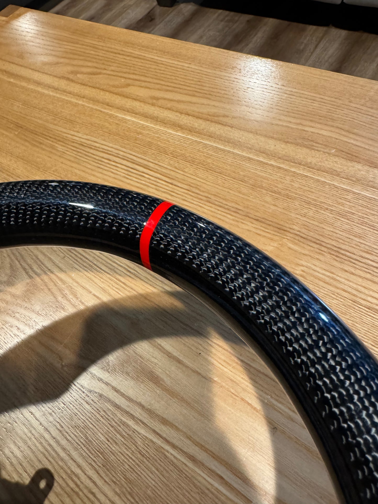 Lexus 2IS Carbon Fiber Steering Wheel CF/BLK/RED