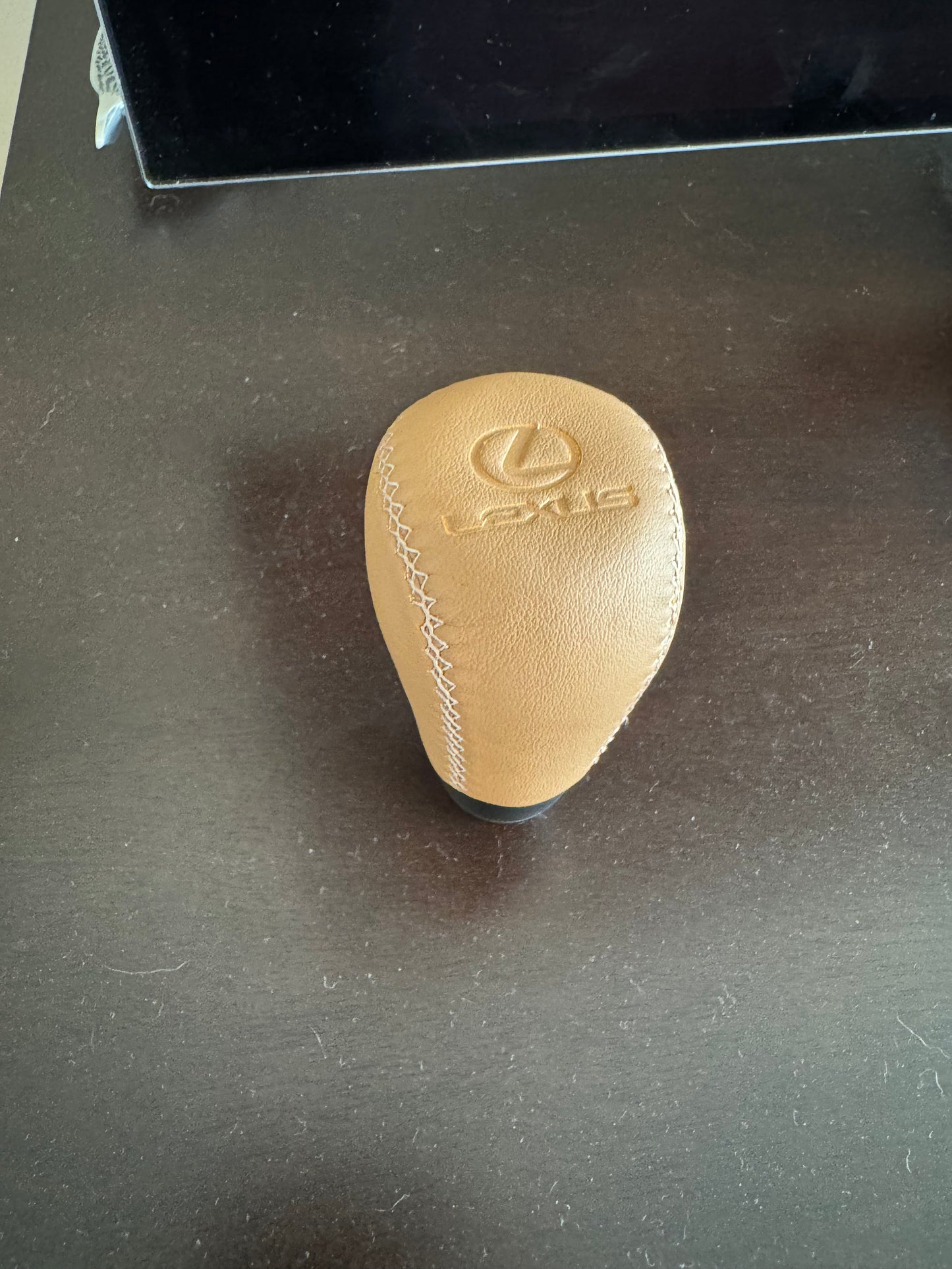 Lexus Shift Knob - Brown/Tan