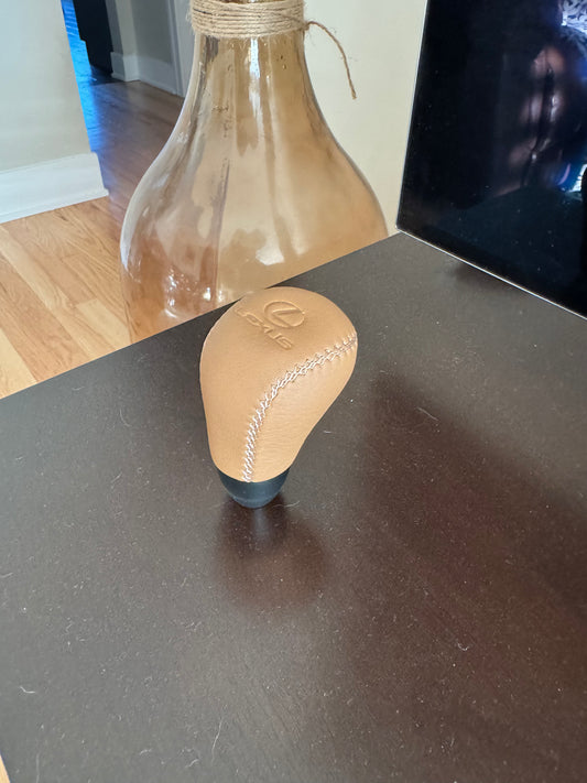 Lexus Shift Knob - Brown/Tan